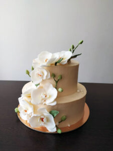 Свадебный торт орхидея